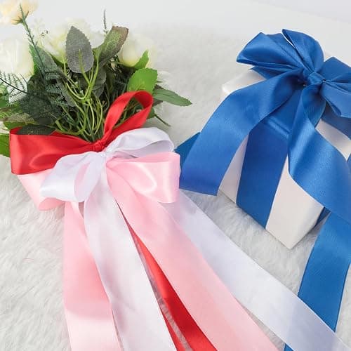 NESCCI 800 Yards Ribbon,1-1/2 Inch Satin Ribbon,Single Face Satin Ribbons, Perfect for Gift Wrapping,Wedding Decoration,Handmade Bows,Wrapping Bouquet and More thumbnail 2