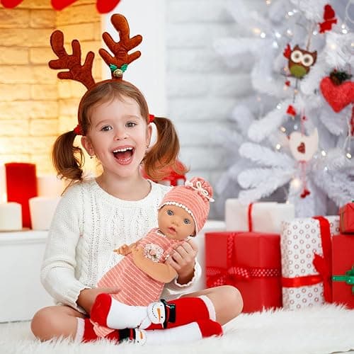 UNICORN ELEMENT 6 Sets 14-18 Inch Baby Doll Clothes, 16 Inch Doll Outfit for 43cm Reborn Dolls, Total 15 Pcs Doll Accessories Doll Clothes and Accessories for 18 Inch Girl Dolls thumbnail 2