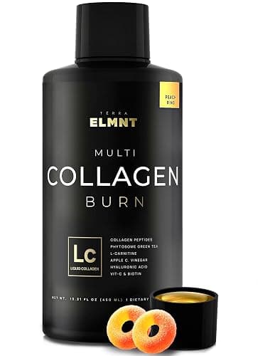 Premium Liquid Collagen for Women Weight Loss & Beauty w. Hyaluronic Acid, Biotin, L-Carnitine, Apple C Vinegar - Ultra Pure Multi Collagen Protein Shots Drink + Hair & Skin Liquid Vitamins - Colageno - Image 1