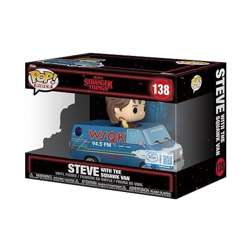 Funko POP! Rides Deluxe: Stranger Things Season 5 - Steve with The Squawk Van - Vinyl Collectible Figure - Gift Idea - Official Merchandise - Toy for Children and Adults - Image 1