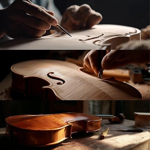 FINO 4/4 Violin Full Size Kit for Beginners (Plywood, Full) (Natural) thumbnail 7