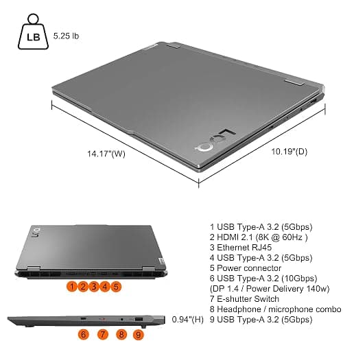Lenovo LOQ Gaming Laptop 15.6" FHD 144Hz (100% sRGB G-SYNC) AMD Quad-core Ryzen 5 7235HS 32GB DDR5 1TB SSD GeForce RTX 4050 Backlit Nahimic Privacy Camera Rapid Charge Win11Pro w/ICP Hub thumbnail 9
