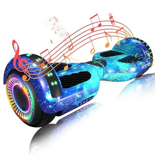 SIMATE Hoverboard, Bluetooth All Terrain Hover Boards with LED Lights and APP Control, Gifts for Kids Adults Girls Boys, for All Ages - Image 1