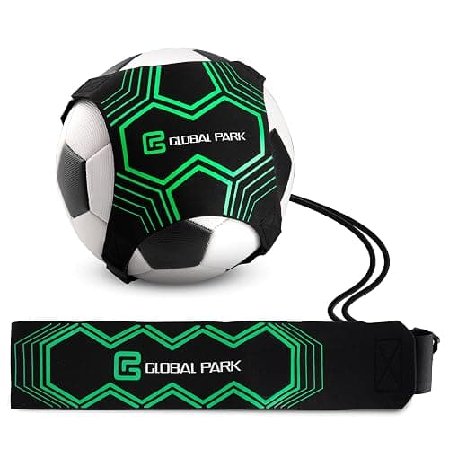 Global Park Soccer Trainer Adjustable Waist Belt - Football Training Equipment Aid for Ball Control, Passing & Shooting, Kick Throw Trainer Solo Practice Volleyball, Rugby for Kids Adults at Home - Image 1