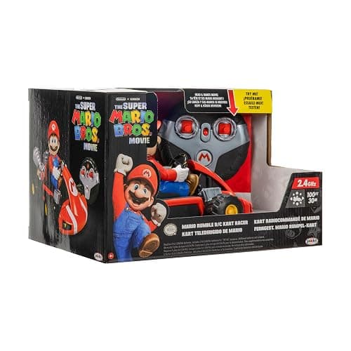 Super Mario BROS. Movie Rumble Kart RC Racer – 2.4GHz Full-Function Remote Control Car – Lights, Sounds, Spinning Action – 100ft Range – Ages 4+ thumbnail 8