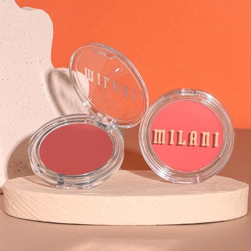 Milani Blush Makeup – Cheek Kiss Cream Blush for Cheeks, Buildable Cream-to-Gel Blusher & Lip Tint, Dewy Natural Color, Hydrating - Merlot Moment thumbnail 6