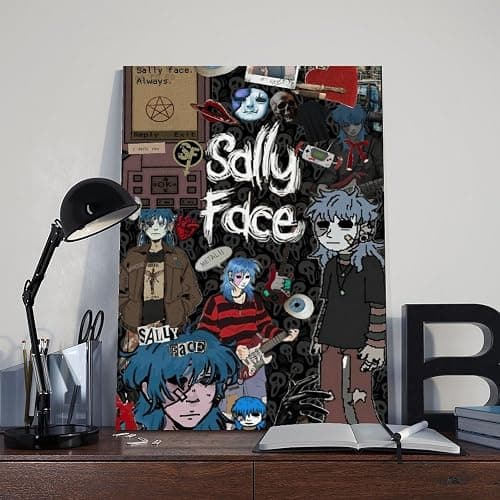 Sally Face Poster 1 Canvas Poster Bedroom Decor Sports Landscape Office Room Decor Gift Unframe-style 12x18inch(30x45cm) thumbnail 8