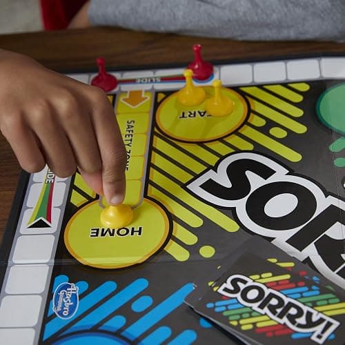 Sorry! Board Game for Kids Ages 6 and Up; Classic Hasbro Board Game; Each Player Gets 4 Pawns; Family Game thumbnail 2
