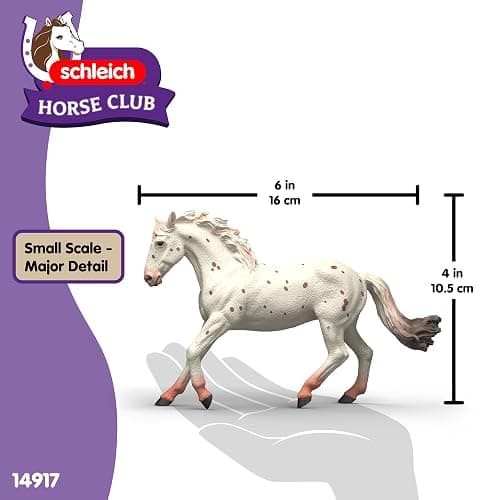Schleich Horse Club - Knabstrupper Mare Figurine - Realistic Horse Toys - Equestrian Imaginative Play for Girls and Boys - Kids Ages 5+ | 14917 thumbnail 3