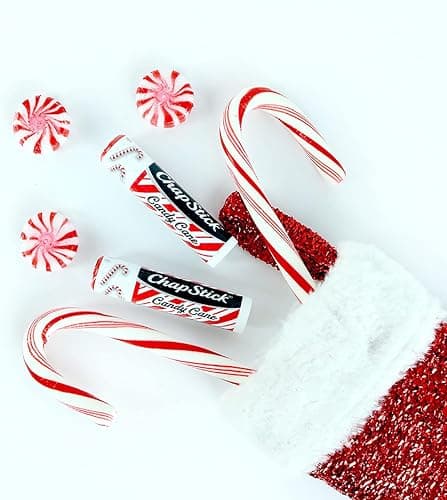 ChapStick Bulk Lip Balm, Candy Cane, 12-Pack – Fresh & Minty Lip Moisturizer, Stocking Stuffer, 0.15 Oz Ea thumbnail 2