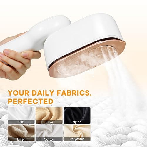 Smart Travel Steamer for Clothes, 1200W Handheld mini travel Steam All-in-One Portable Steamer Iron with LCD Display, 3 Steam Modes & 5s Fast Heat-up, Garment Steamer for Travel, Home, and Office thumbnail 7