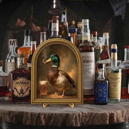 Vintage Duck Wall Art Sign for Farmhouse Kitchen Decor, Funny Animal Rustic Wooden Arched Frame, 8x10 Inch Country Cottage Home Decor Gift thumbnail 7