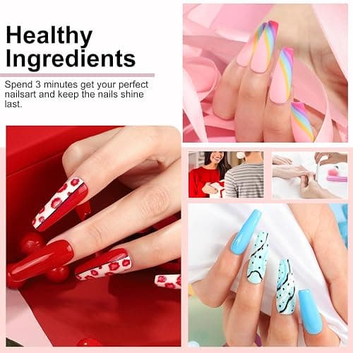 YALSYNY NAIL POLISH KIT with U V Lamp and Drill Starter Kit 36 Colors Gel Nail Polish Nail Art Gel Manicure Kit thumbnail 6