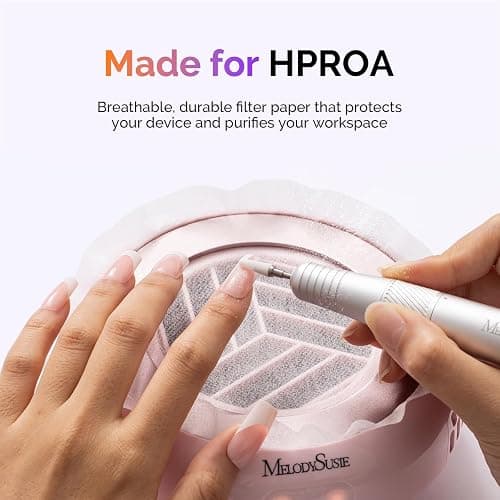 MelodySusie 210Pcs Disposable Filter Papers for HProA Nail Dust Collector thumbnail 4
