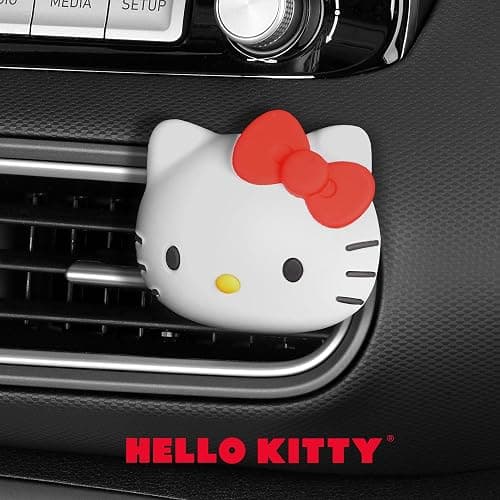 Sanrio Hello Kitty Car Air Freshener for Cars Trucks SUVs, Hello Kitty and Friends Cute Car Accessories for Women Car Decor Hello Kitty Car Accessories, Replaceable Scent Pods - Tropical Fruit Scent thumbnail 6
