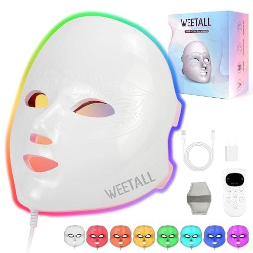 8-Color Red Light Therapy Mask: FDA-Cleared LED Facial Mask for Skin Care, Red Blue Light for Face, 150 LED Lights Beauty Care Device for Women Mom Wife at Home & Office, SP-FM-01 thumbnail 8