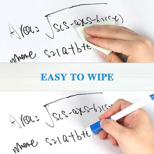 ZNCMRR 78.7"x17.7" Whiteboard Sticker for Wall White Board Contact Paper Dry Erase Wallpaper with 3 Markers Adhesive Poster Board Whiteboard for School Office Home Kids Drawing thumbnail 5