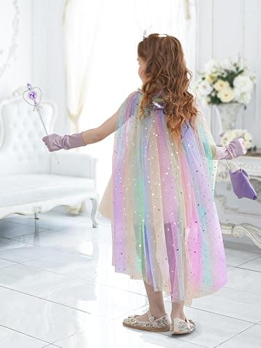 Fuzmo Light Up Princess Dress Up for Girls 3 4 5 6, Toddlers Dress Up Clothes, Princess Toy for Kids Birthday Gift thumbnail 7