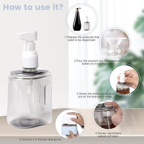 Yamadura Travel Bottles for Toiletries, TSA Approved, 2 Pack Refillable Pump Bottles, Green thumbnail 5