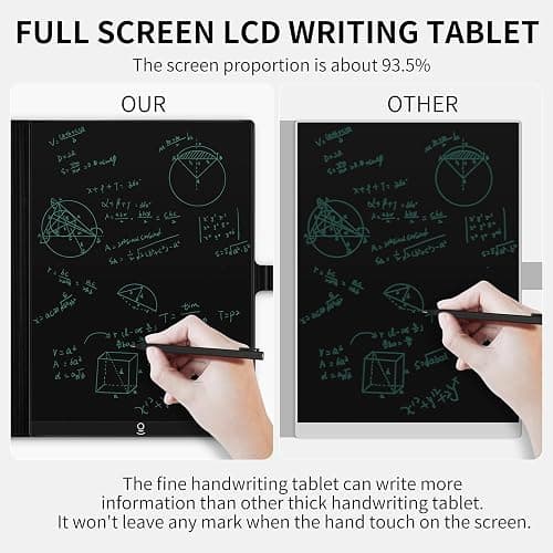 LCD Writing Tablet for Adults: 11.5 inch Full Screen Drawing Tablet Reusable Erasable Digital Notepad with Hall Switch and Tablet Case for Gift Birthday thumbnail 3