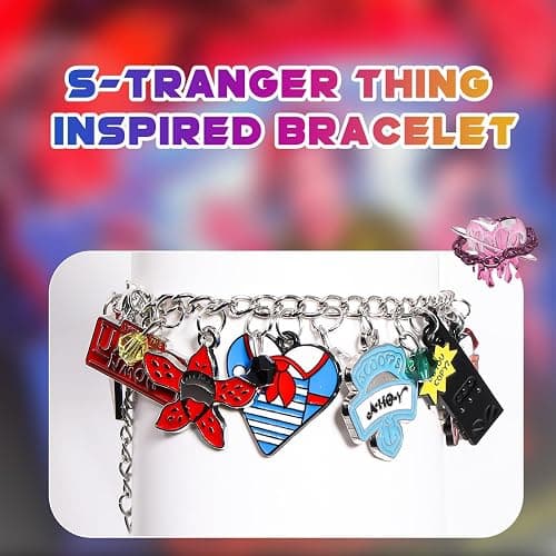 AICase for Stranger Merch Thing Gifts Toys Inspired Bracelets Demogorgon Shirt Poster Stickers Things Friends Don't Lie Merchandise Jewelry Gifts for Fans Birthday thumbnail 2