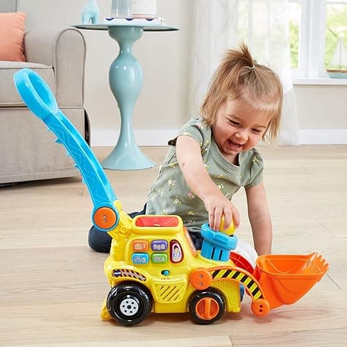 VTech Pop-a-Balls Push & Pop Bulldozer - Yellow - Bulldozer thumbnail 9
