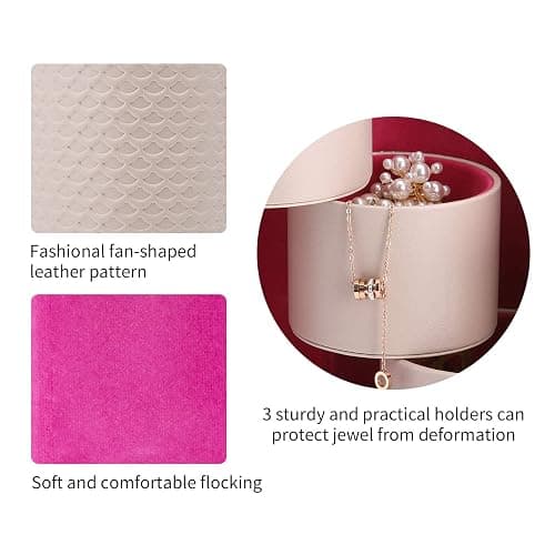 Vlando Viaggio Small Jewelry Case Box, Travel Essential Accessories for Women, Gifts for Travelers Couples Mom Friends, Bridesmaid thumbnail 7