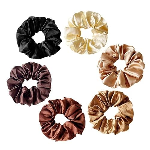 24 Pcs Hair Ties Scrunchies for Women Big Satin Scrunchie for Girls Seamless Elastic Hair Bands Soft Small Hair Tie for Thick Thin Hair Ponytail Holders Accessories thumbnail 4