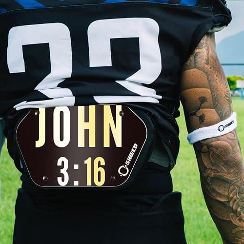 O Shield Golden Cross Chrome Football Back Plate, Lower Back Pads for Football Players, Rear Protector, Cross Series thumbnail 6