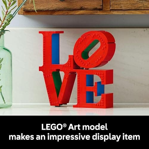 LEGO Art Love Collectible Building Set - DIY Kit for Adults, Ages 18+ - Gifts for Birthdays - Home Decor to Display on Table - 31214 thumbnail 6