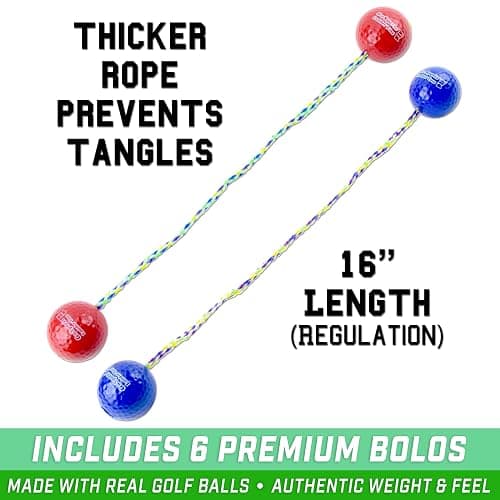 GoSports Premium Ladder Toss Outdoor Game Set with 6 Bolo Balls, Travel Carrying Case and Score Trackers - Choose Between Standard and Giant Size Sets - Standard Size thumbnail 4