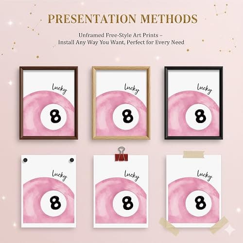 DTLGTG Coquette Pink Bow Wall Decor | Set of 4 Aesthetic Posters for Teen Girls Bedroom Dorm Bathroom - 8x10in Unframed Art Prints - Cute College Girl Gift - A01 thumbnail 4