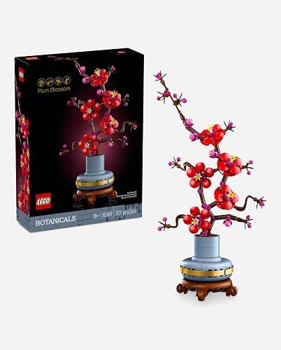 LEGO Botanicals Plum Blossom Building Sets for Adults - Artificial Flower for Dinner Table Centerpiece, Living Room Home Decor, Ages 18+ - DIY Craft Kits - Gift for Birthdays - 10369 thumbnail 7