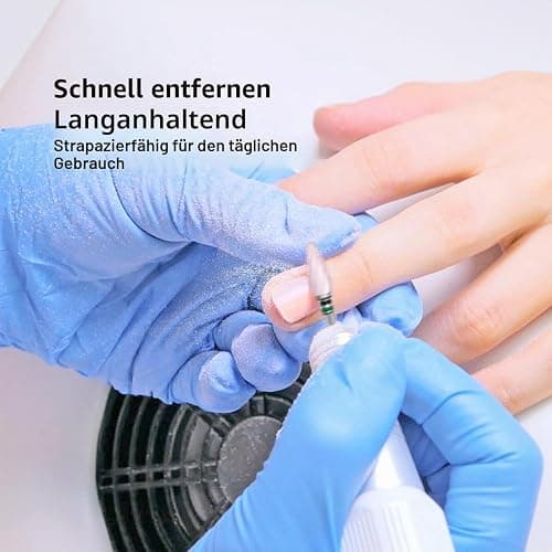 MelodySusie Nagelfräser Aufsätze, 3/32'' Keramik Nagelfräser Bits für Maniküre/Pediküre/Cuticle/Gel-Polishing (Rosa, Grob-C) thumbnail 7
