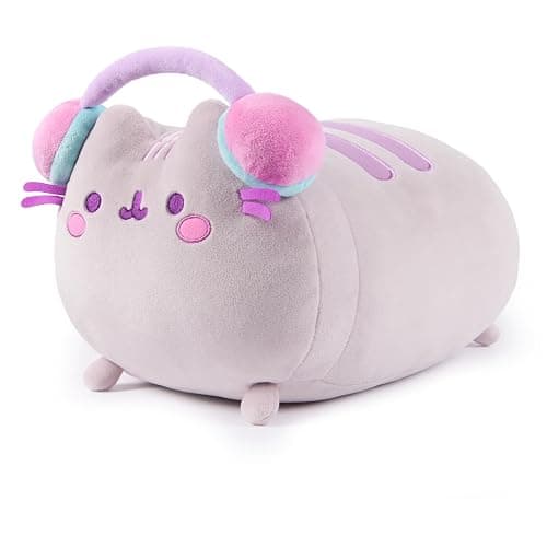 GUND Pusheen Gamer Squisheen Plush, Squishy Toy, Collectible Plush Toy, Gaming Decor, Stuffed Animal for Ages 8 and Up, Gray, 11” thumbnail 3