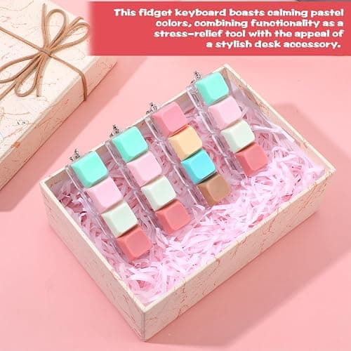 16pcs Keyboard Fidget Keychain thumbnail 4