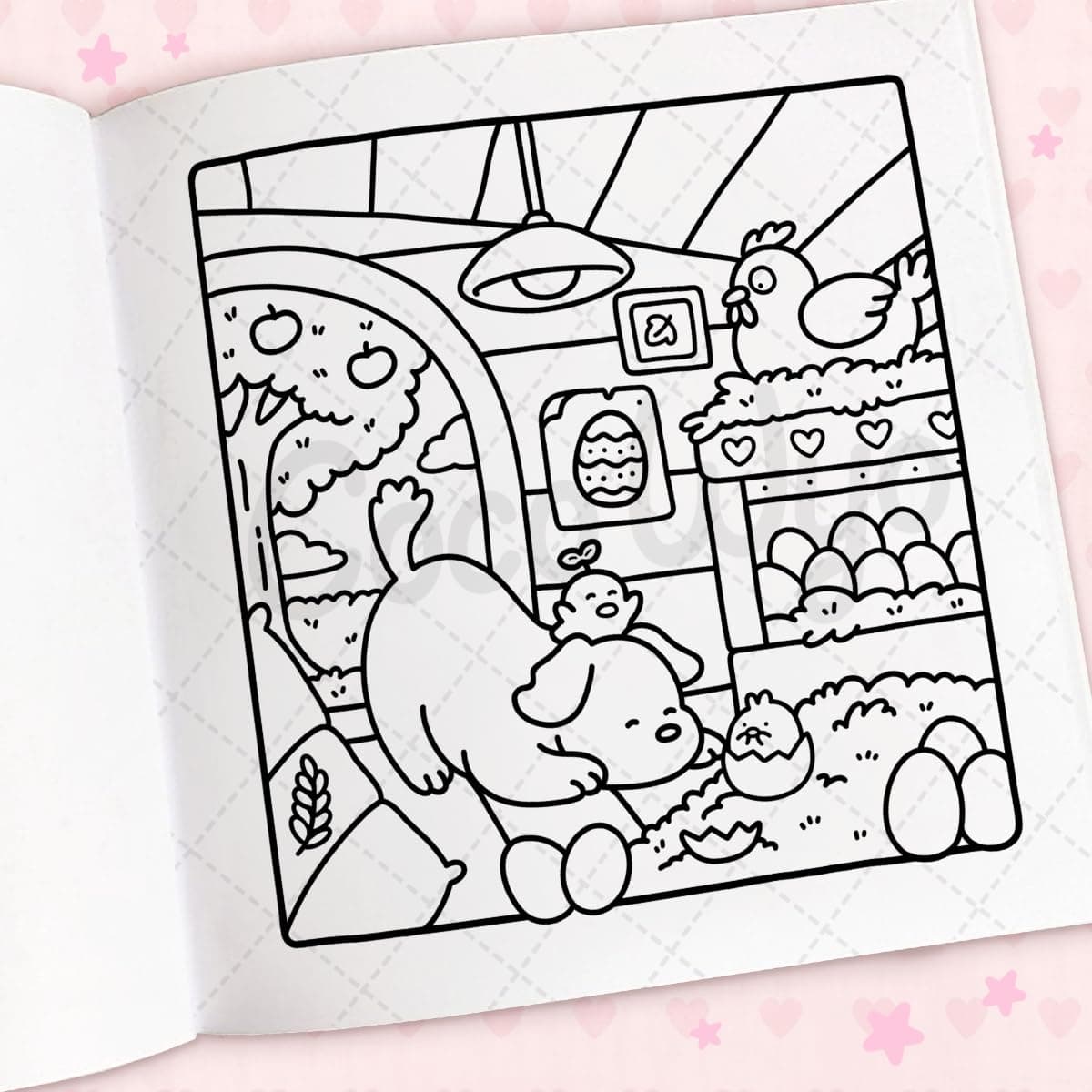 Cozy Cuties: A Cute and Comfy Colouring Book thumbnail 6