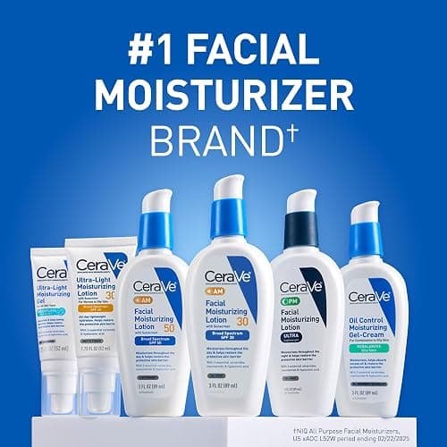 CeraVe Ultra-Light Moisturizing Lotion With SPF 30, Daily Face Moisturizer with SPF, Formulated with Hyaluronic Acid & Ceramides, Broad Spectrum SPF, Oil Free, Matte Finish, 1.7 Ounce thumbnail 7
