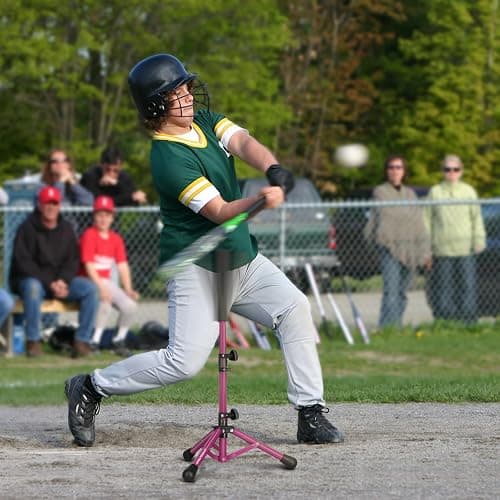 AOLIGEIJS Baseball Tee Batting Tee Softball Tee Portable Travel Hitting Tee,Easy Adjustable Height,Stable Tripod Stand thumbnail 7