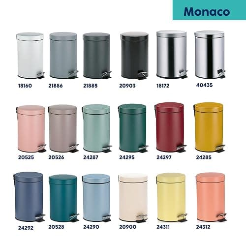 kela Kosmetikeimer 3L MONACO, Metall Tretmülleimer Badzimmer, WC, Küche, Badmülleimer mit herausnehmbarem Einsatz, beige matt thumbnail 7