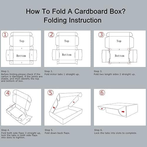 RLAVBL 12x9x3 Inches Shipping Boxes Set of 20, White Corrugated Cardboard Box, Mailer Boxes for Packing Small Business thumbnail 7