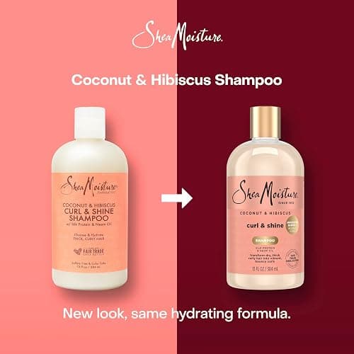 SheaMoisture Curl and Shine Coconut Shampoo Coconut & Hibiscus for Curly Hair Paraben Free Shampoo 13 oz thumbnail 3