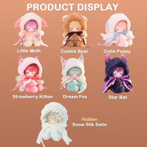 BEEMAI Antu Cute Petite Series Plush Blind Box 1PC (1 of 7 Possible Styles) Cute Figures Collectible Toys Birthday Gifts thumbnail 2
