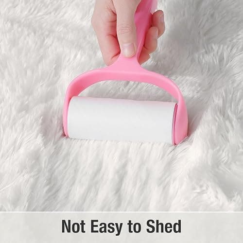 OLANLY Fluffy Soft Area Rugs for Bedroom, 2.6x5.3 Feet Machine Washable Oval Rug, Non-Slip Beside Carpet for Kids Room, Playroom, Nursery, Dorms, Home Decors, Ivory thumbnail 6
