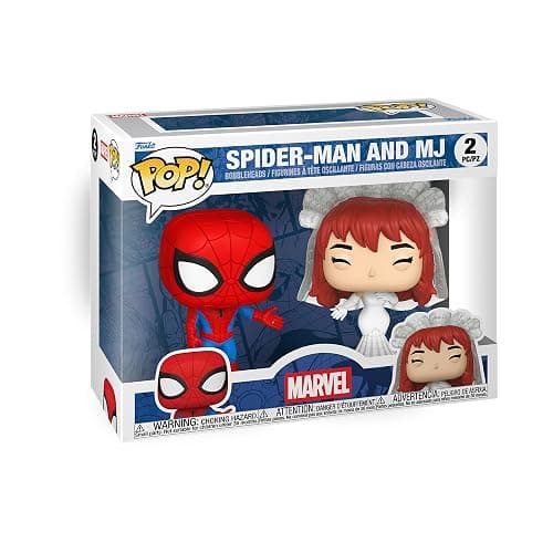 Funko Pop! Marvel: Superhero Couples - Spider Man and MJ - Collectable Vinyl Figure - Gift Idea - Official Merchandise - Toys for Kids & Adults - Marvel Fans - Image 1