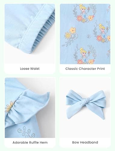 Disney Winnie the Pooh Minnie Mouse Princess Newborn Baby Girl Organic Cotton Ruffle Long Sleeve 3-Piece Set 3-24 Months thumbnail 7