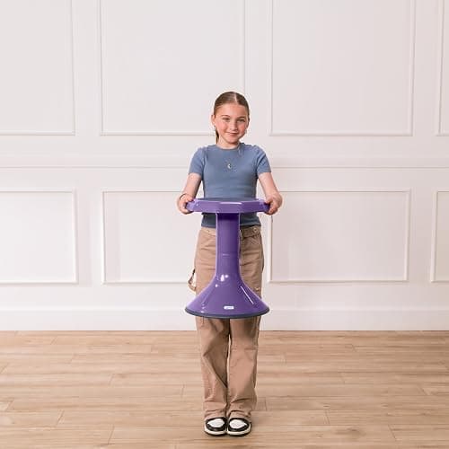 ECR4Kids ACE Active Core Engagement Wobble Stool, 18-Inch Seat Height, Flexible Seating, Eggplant | Durable plastic, GREENGUARD Gold Certified, 13 years +, 220 lb capacity, fully assembled, flexible seating for classroom use thumbnail 10