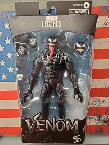 Marvel Hasbro Legends Series Venom 6-inch Collectible Action Figure Venom Toy, Premium Design and 3 Accessories - Venom