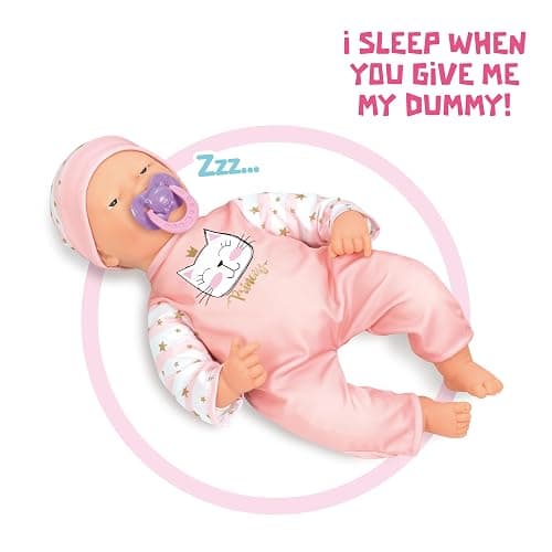 Mother Love Interactive Baby Dolls,16 Inches Dolls with Realistic Sounds and Movements,Talking and Crying Baby Doll, Soft Cloth Body with Feeding Toy, Dolls for 3+ Year Old Girls thumbnail 5