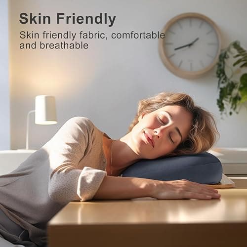 ERGONOV Book Pillow Stand with 6500K Reading Light, Hands Free Book Holder, Comfortable Lap Book Stand for Reading in Bed, Desk, or Sofa, Wooden Book Rest for Book Lovers,AAA Battery Required thumbnail 7